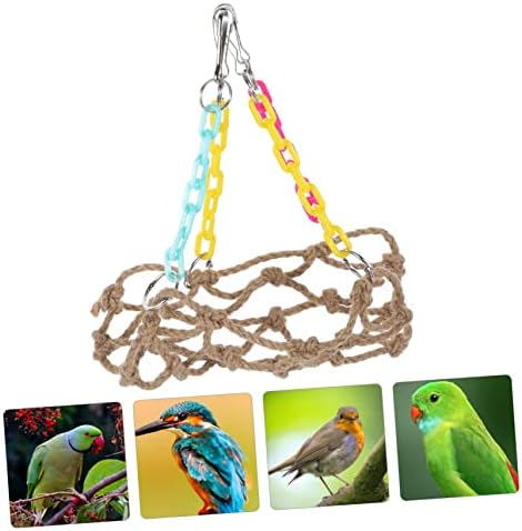 ıplusmıle 5 Takım Papağan Yaz Hamak Kuş Kafesi Oyuncaklar Dekoratif Tırmanma Oyuncak Dekoratif Asılı Yaz Halat