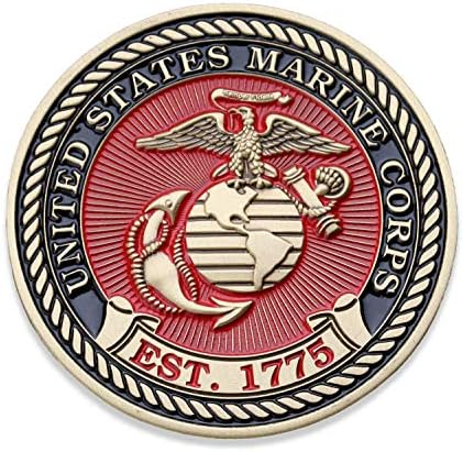 USMC İkinci İşe Alım Eğitim Taburu Mücadelesi Coin - 2. MİLYAR Parris Adası-Deniz Piyadeleri Eğitim Askeri Paraları-Denizciler için
