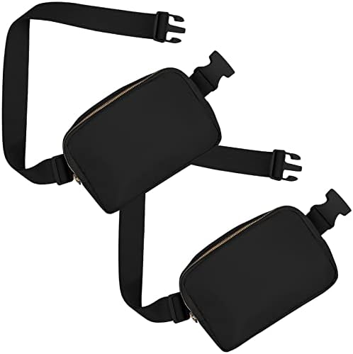 2 Paket Moda fanny Paketi Crossbody Çanta Kadınlar için Unisex bel çantası Küçük Bel Çantası Kılıfı Seyahat Egzersiz Koşu Yürüyüş