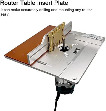 KKnoon Router Masa Ekleme Plakası Alüminyum Alaşımlı ahşap freze Flip Board Kırpma Makinesi Gravür Yardımcı Aracı Gönye Ölçer Masa