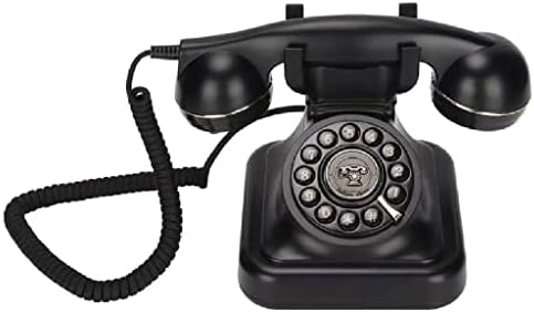 HOUKAI Retro Sabit Telefon Avrupa Eski Stil Kablolu Telefon Masaüstü Sabit Kablolu Telefon Ev Ofis Otel Dekorasyon için