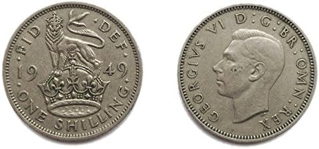Koleksiyoncular için Stampbank Paraları-Dolaşımlı 1949 ingiliz Şilini Madeni Para / Büyük Britanya