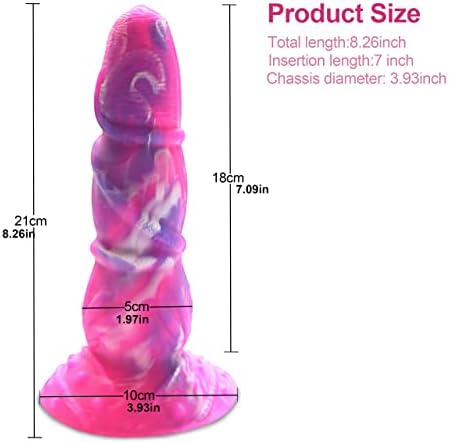 Kadınlar için dişli Dokunaç Yapay Penis, 8.26 İnç Gerçekçi Yapay Penis Hayvan Canavar Yapay Penis Dokunaç Yetişkin Seks Oyuncak