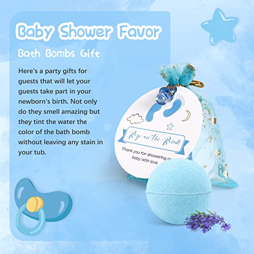 ıAOVUEBY Bebek Duş İyilik, Konuk için benzersiz Bebek Duş Hediyeler Hediye Seti - 12 ADET Banyo Bombaları Organze Çantalar Küçük Emzik